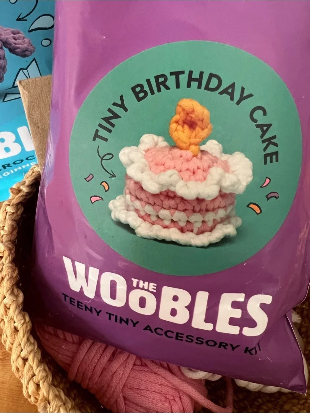 The Woobles Tiny Birthday Cake Crochet Kit & Pierre the Penguin